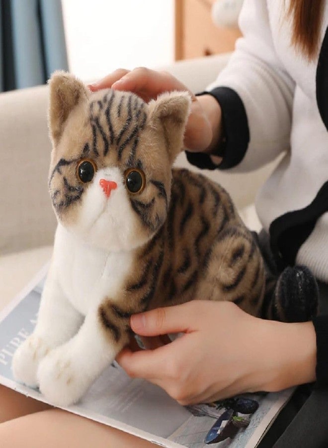 Tickles Cute Daisy Cat Soft Stuffed Plush Animal Toy for Kids Boys & Girls Birthday Gifts (Color: Brown Size: 20 cm) - Image 2
